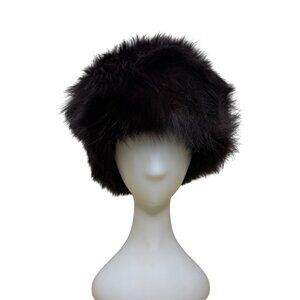 Luxury Womens Black Mink Fur Winter Hat Soft Lined Stylish Cold Weather